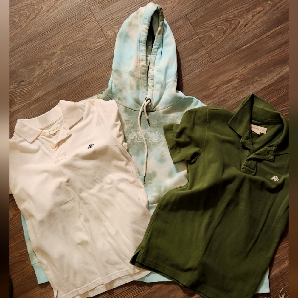 Aeropostale Hoodie and Polo bundle
